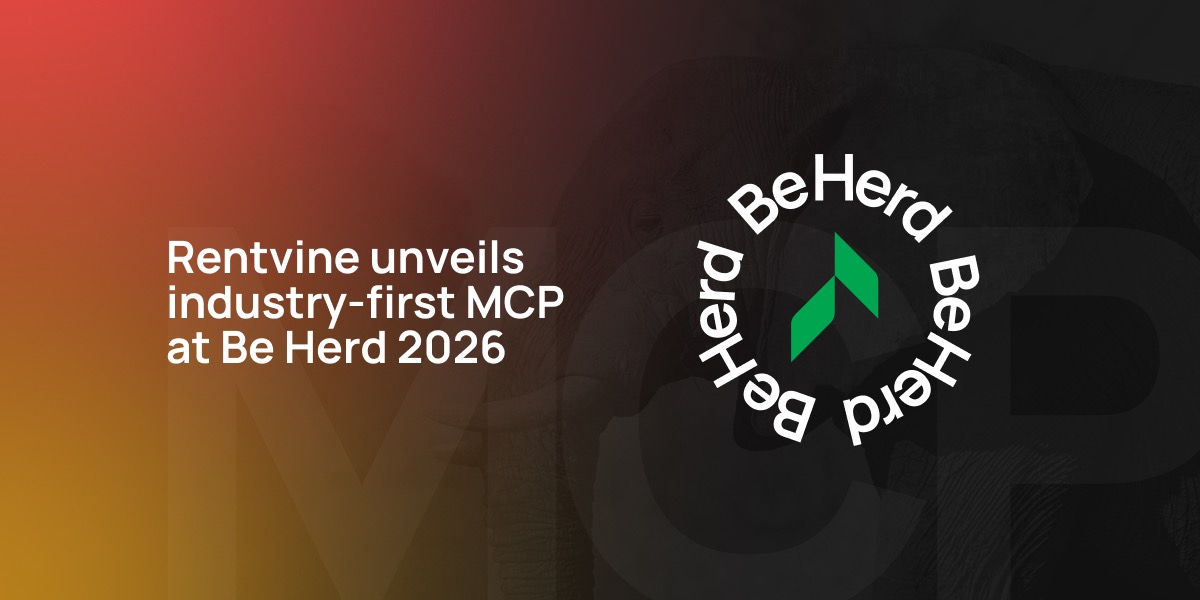 Press graphic: Rentvine unveils industry-first MCP at Be Herd 2026